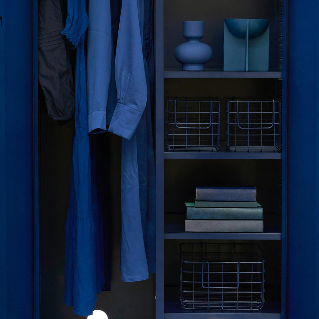 Mustard Made Baskets, sæt m. 3 trådkurve - Navy ORDRE EFTER 11/12-25 BLIVER FØRST LEVERET I JANUAR 26