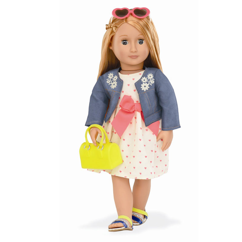 Our Generation dukketøj, DeLuxe kjole m. hjerter