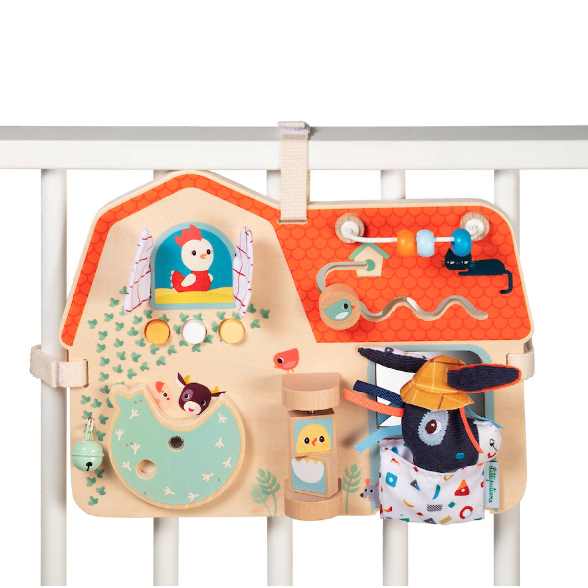 Lilliputiens aktivitetspanel i træ, Bondegård