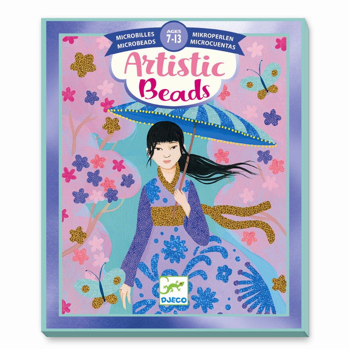 Djeco kreativ æske, Artistic beads - Jorden rundt