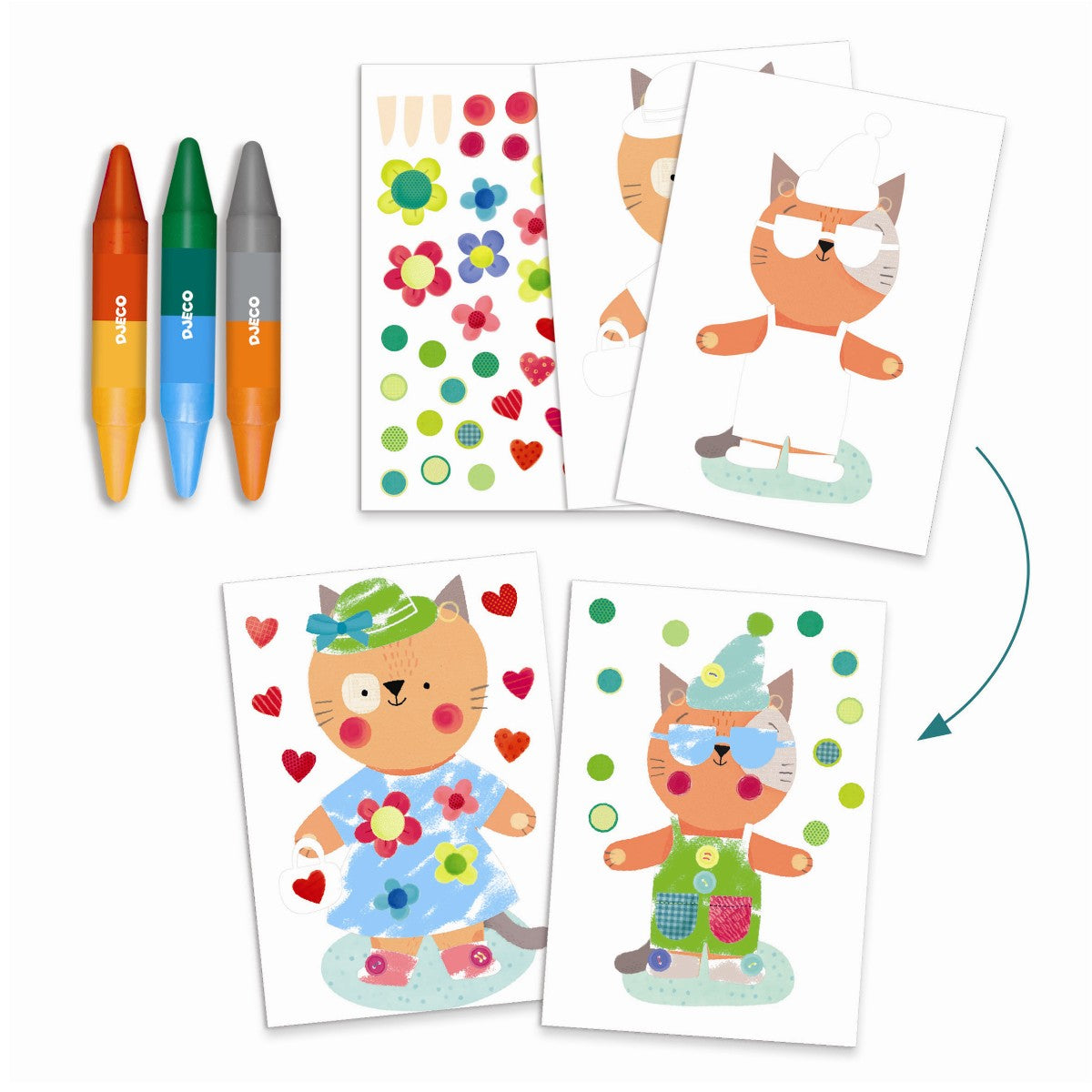 Djeco kreativ aktivitetsæske - Huset