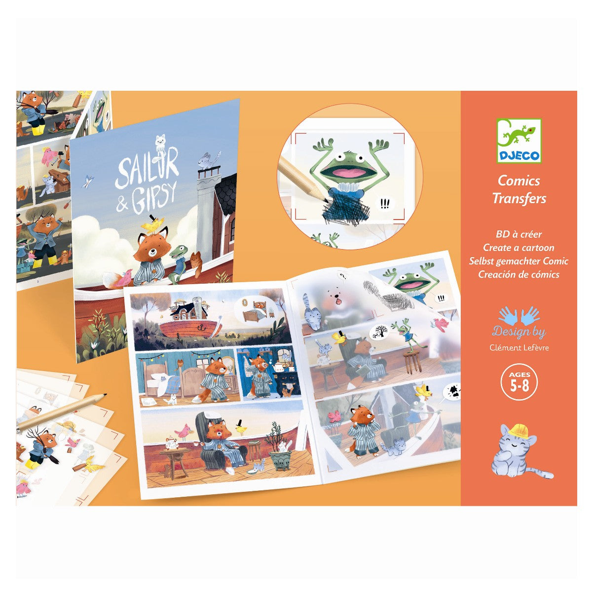 Djeco kreativ sæt, overføringsbilleder - Gypsy og sømanden