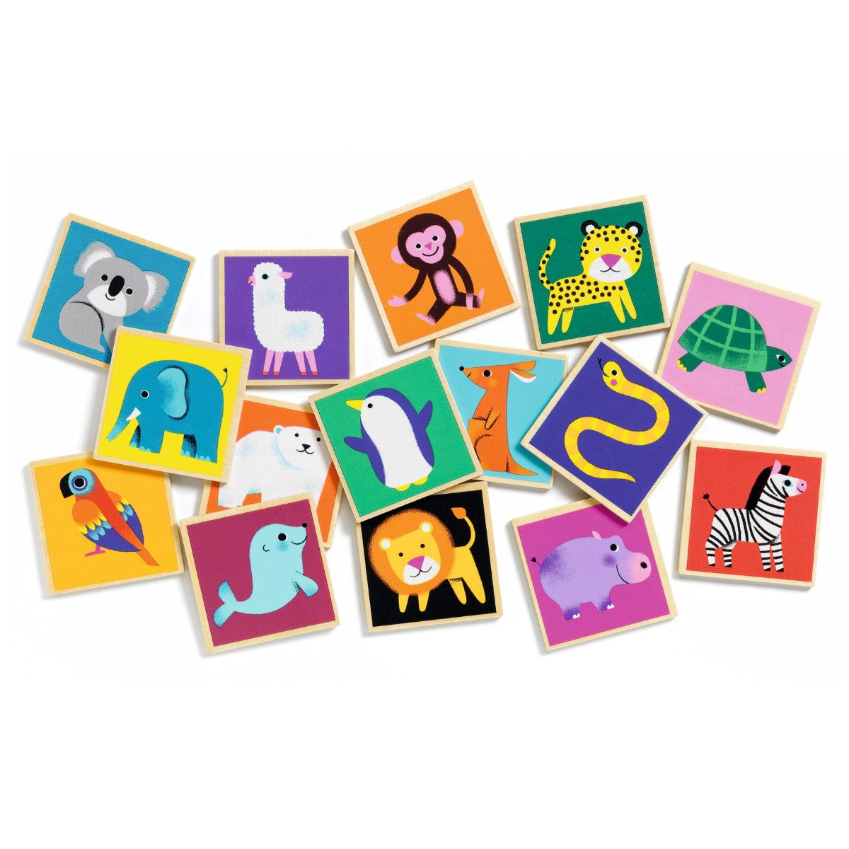 Djeco Huskespil i træ, Vilde dyr