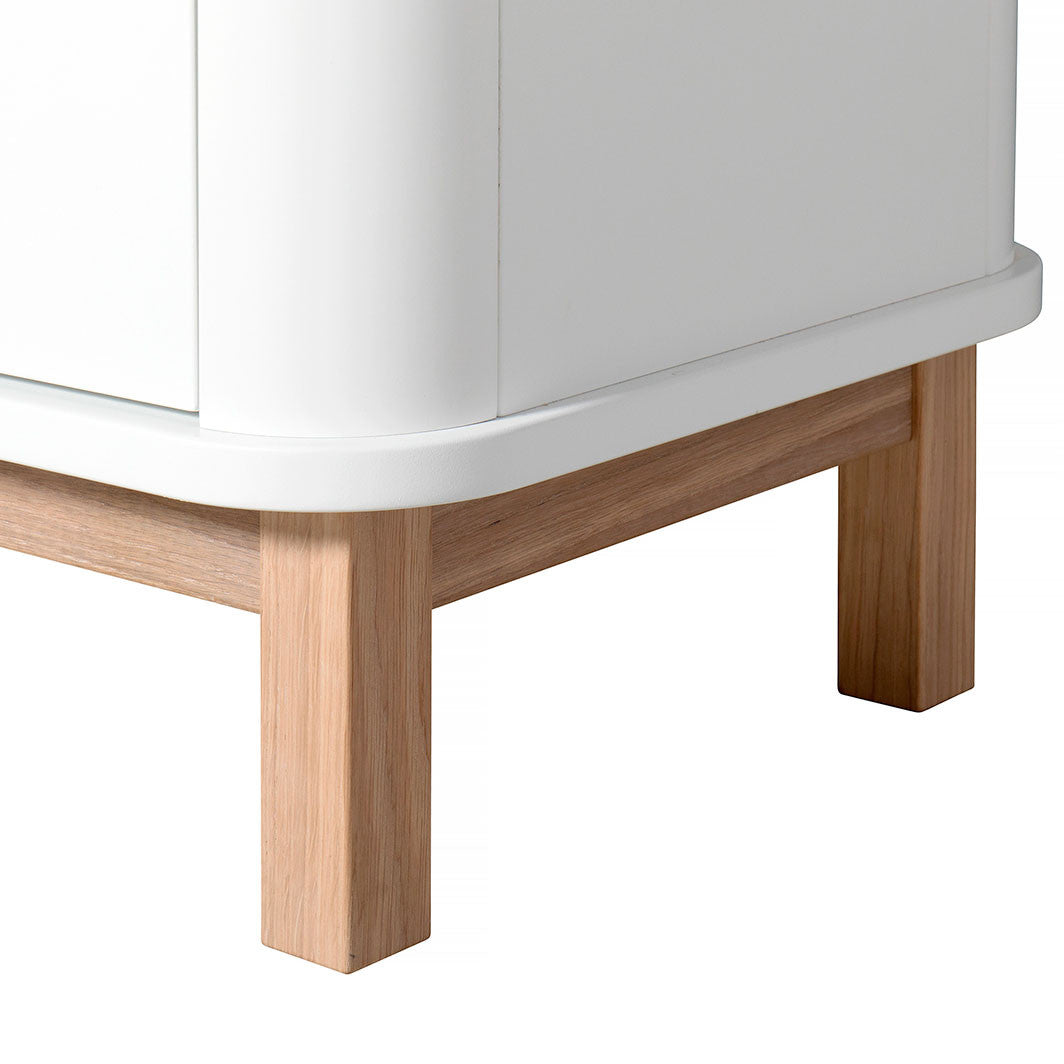 Oliver Furniture Wood multiskab m. 3 døre, hvid/eg