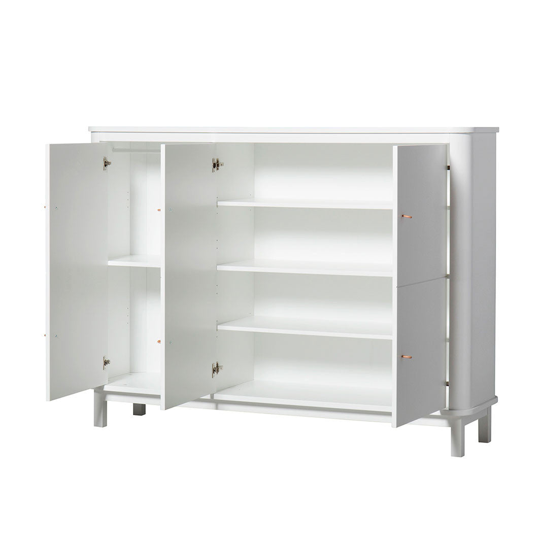 Oliver Furniture Wood multiskab m. 3 døre, hvid