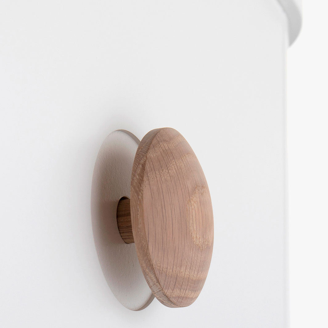 Oliver Furniture Wood kommode, m. 6 skuffer - hvid/eg