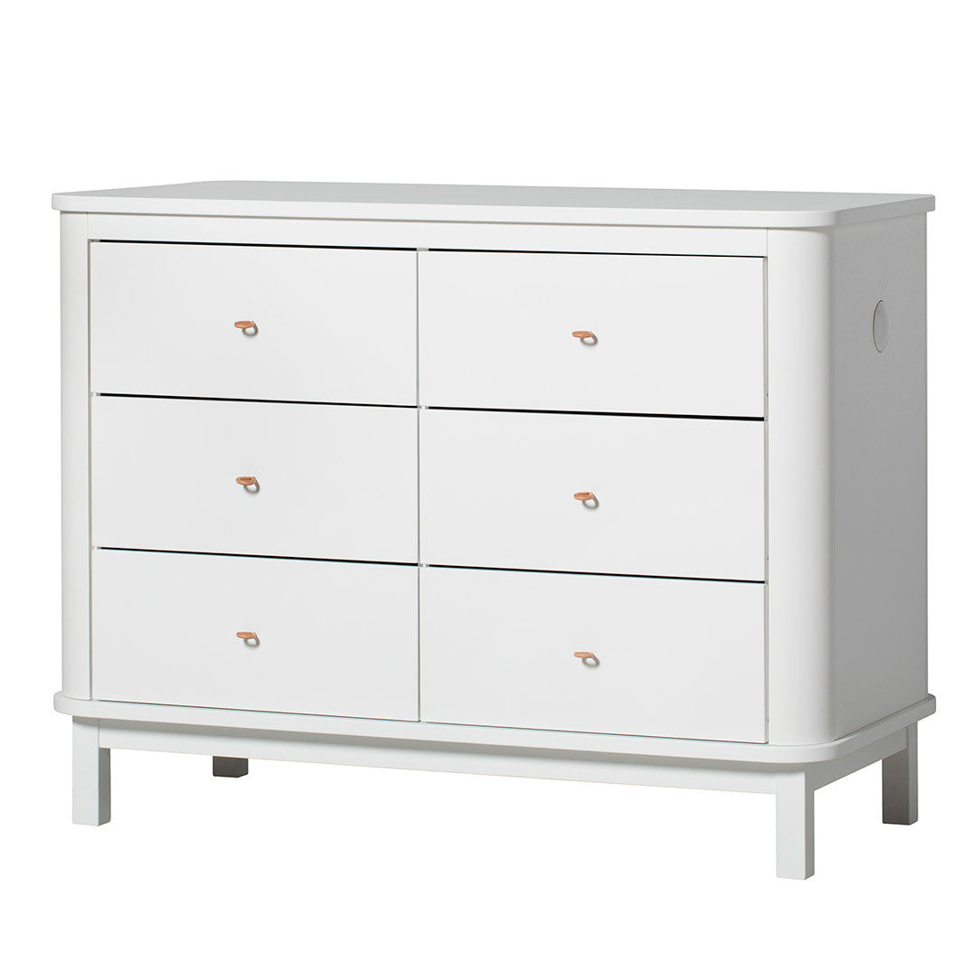 Oliver Furniture Wood kommode, m. 6 skuffer - hvid