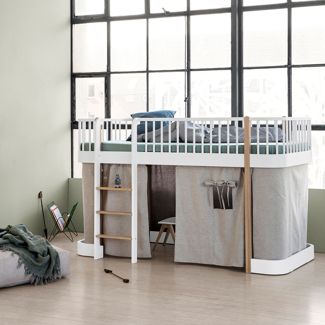 Oliver Furniture Wood forhæng til halvhøj seng, natur