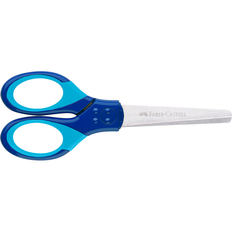 Faber-Castell børnesaks m. til højre og ventre hånd incl etui - blå