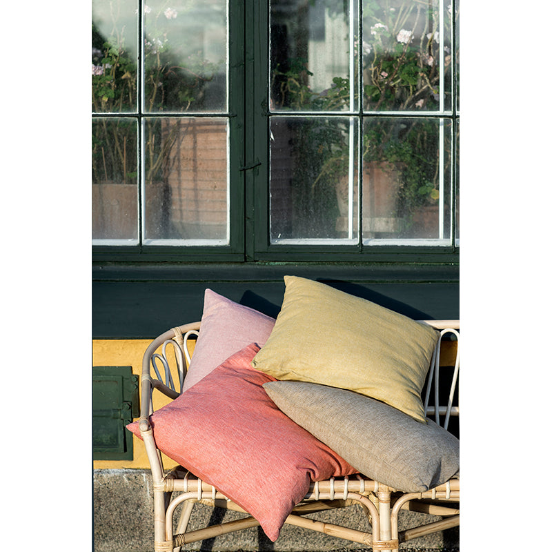 Bungalow pudebetræk i hør, 50 x 50 cm - Lilac rose