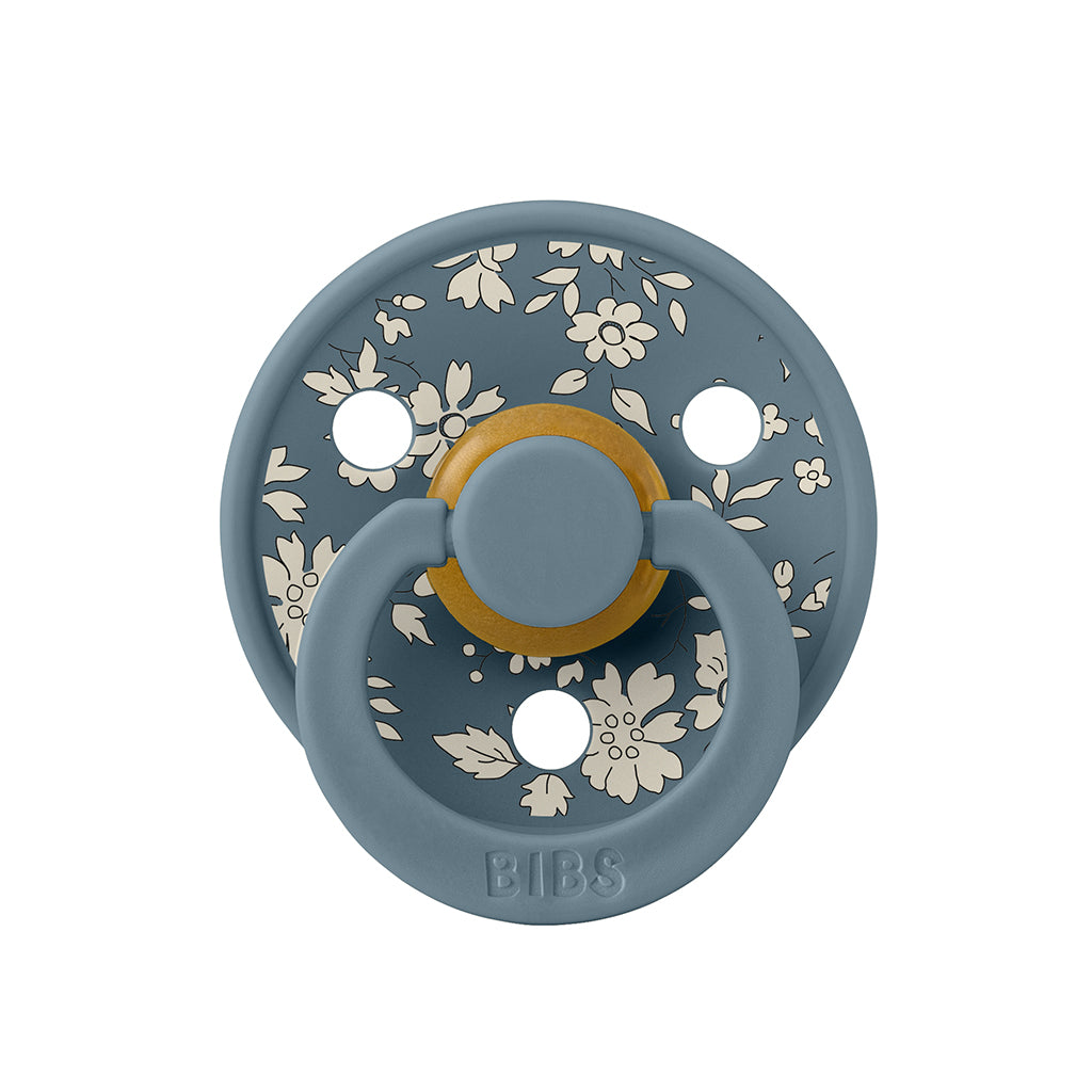 Bibs Liberty, 2-pak Colour, sutter i naturgummi, str. 2 - Capel - Dusty Blue Mix