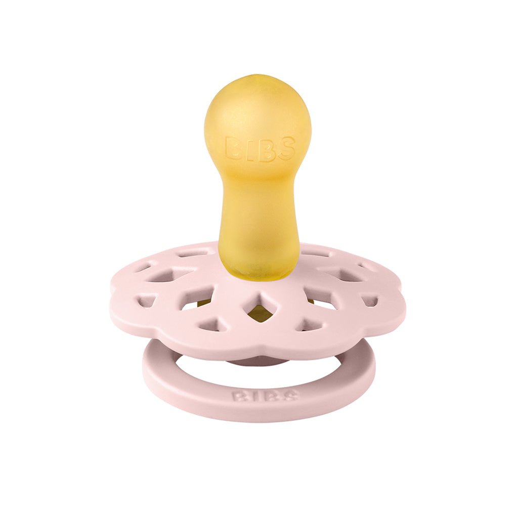 Bibs Boheme 2-pak, sut i naturgummi, str. 2 - Blossom/Dusky Lilac