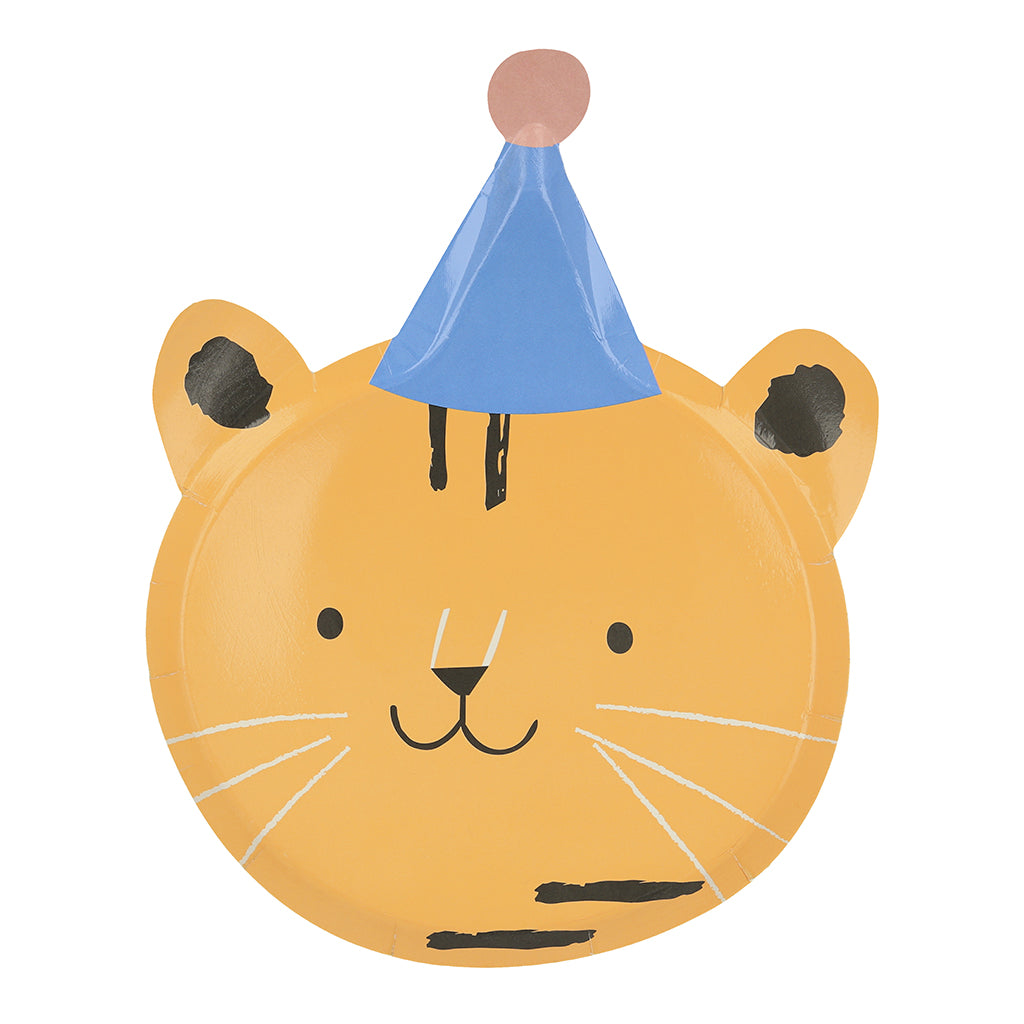 Meri Meri paptallerkener, Dyreparade, udstansede - 8 stk.