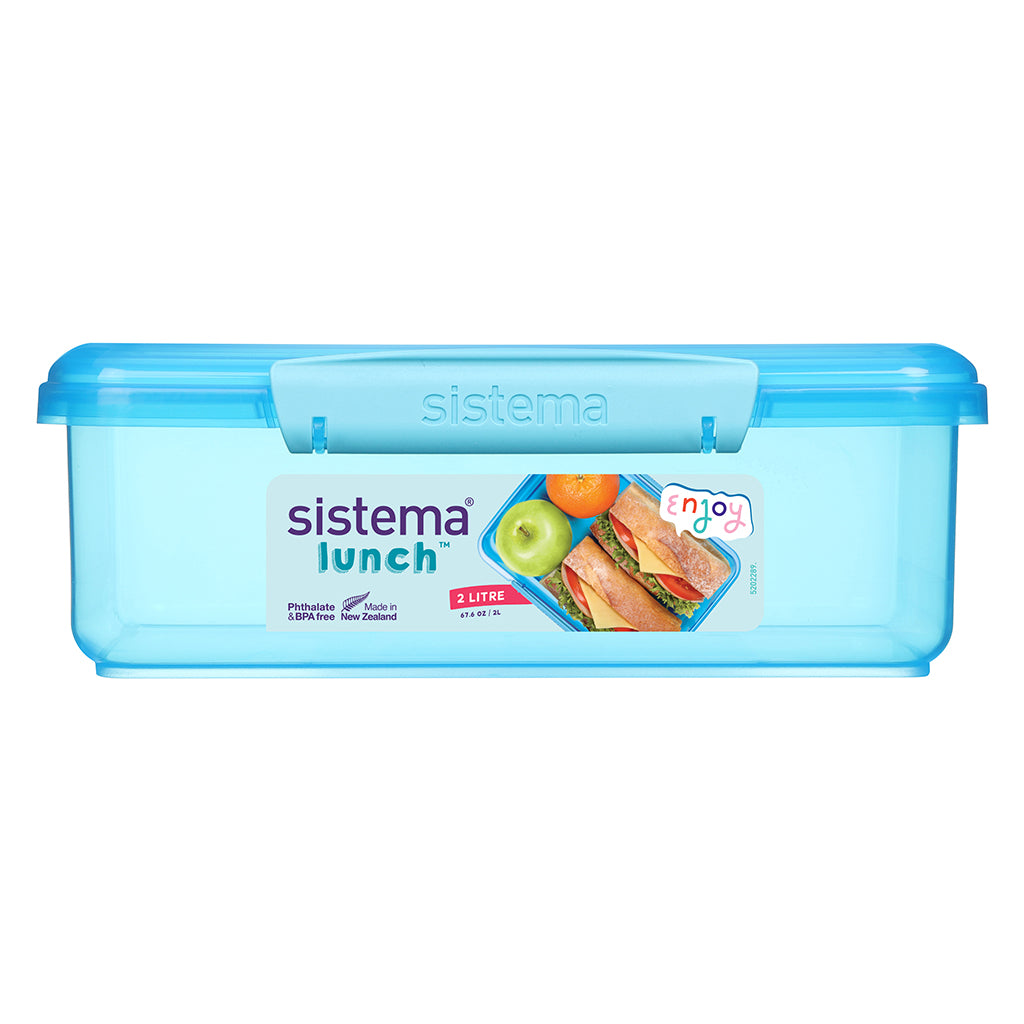 Sistema Coloured Lunch Madkasse m. 1 rum, 2L - Blue