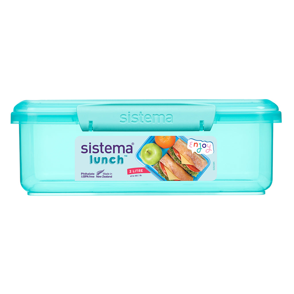 Sistema Coloured Lunch Madkasse m. 1 rum, 2L - Teal
