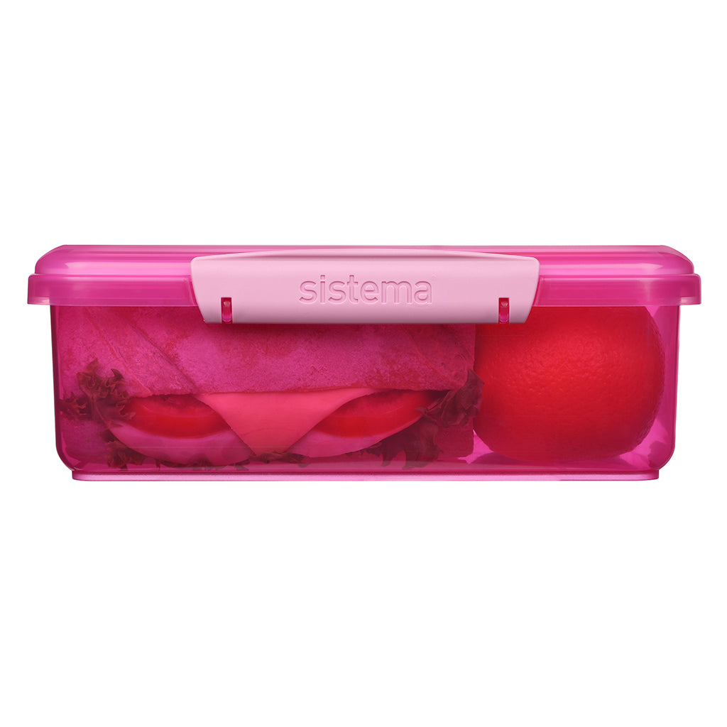 Sistema Coloured Lunch Madkasse m. 1 rum, 2L - Pink