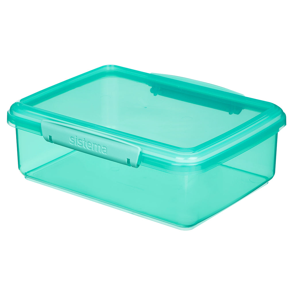 Sistema Coloured Lunch Madkasse m. 1 rum, 2L - Teal