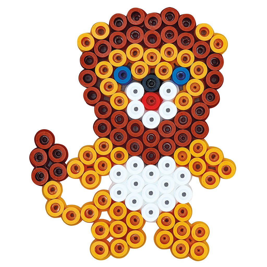 Hama Maxi 600 perler og 2 plader Løve/Elefant i bøtte