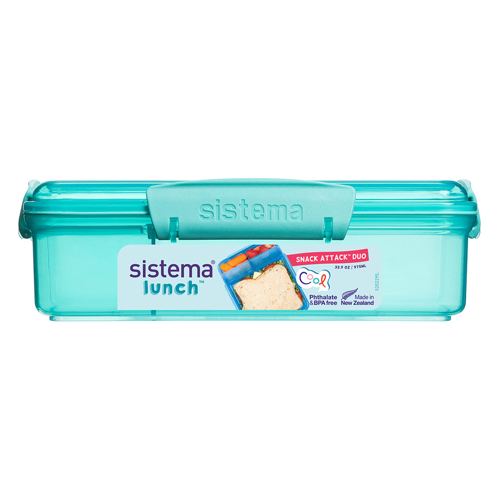 Sistema Snack Attack Duo lunch 975 ml, Teal