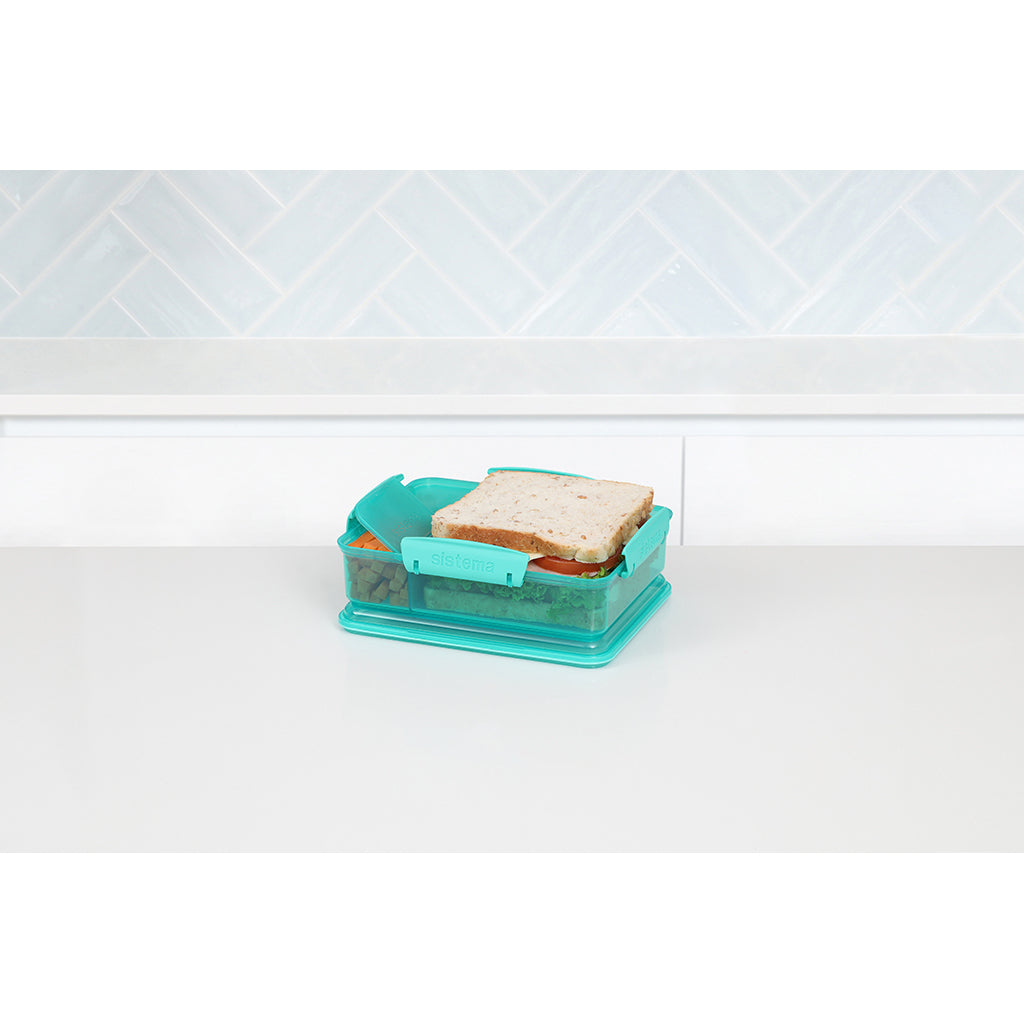 Sistema Snack Attack Duo lunch 975 ml, Teal