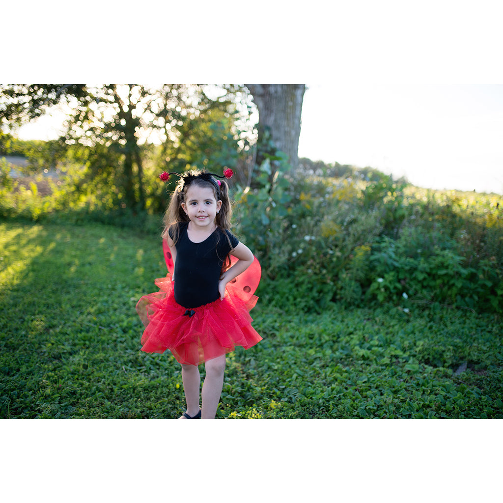 Great Pretenders udklædningstøj, Mariehøne sæt - str. 4-7 år