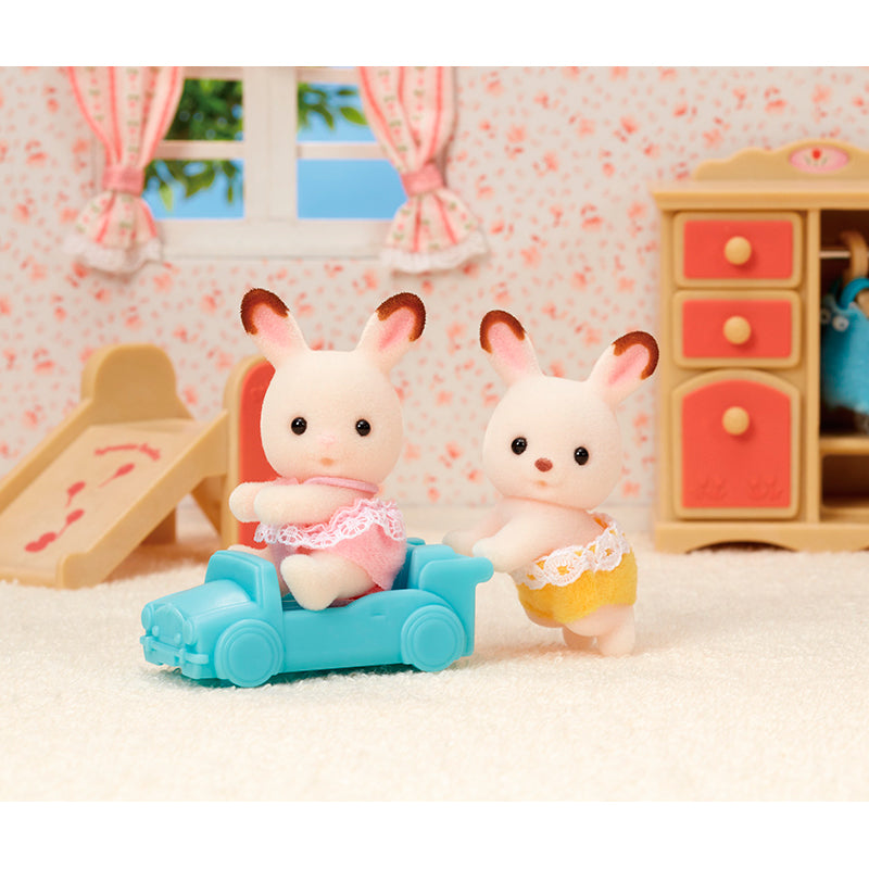Sylvanian Families, Familien Chokoladekanin-tvillinger - lyseblå gokart