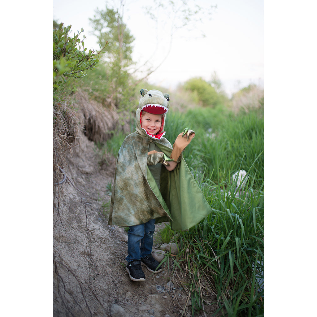 Great Pretenders dyrekostume, dinosaur kappe, T-Rex - str. 4-6 år