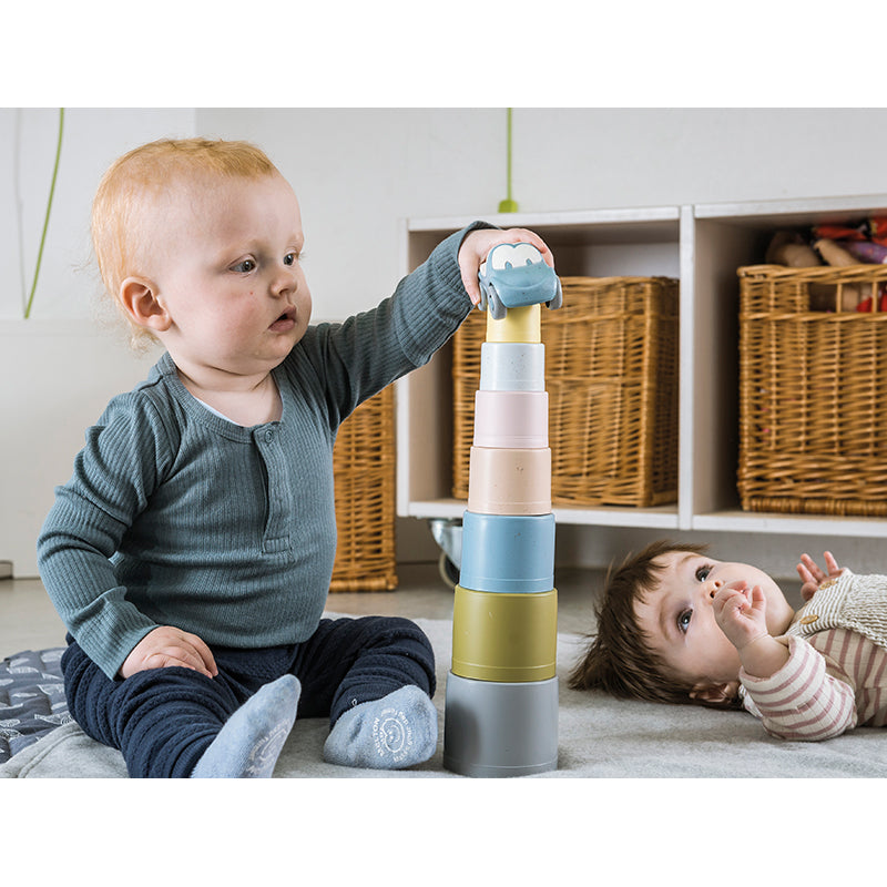 Dantoy Bioplast Tiny Byggebægre, Svanemærket - Fra 6 mdr.