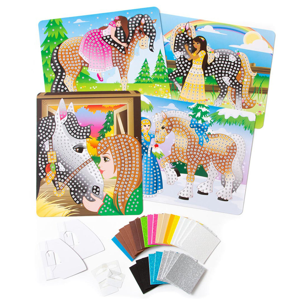 Sticky Mosaics Heste