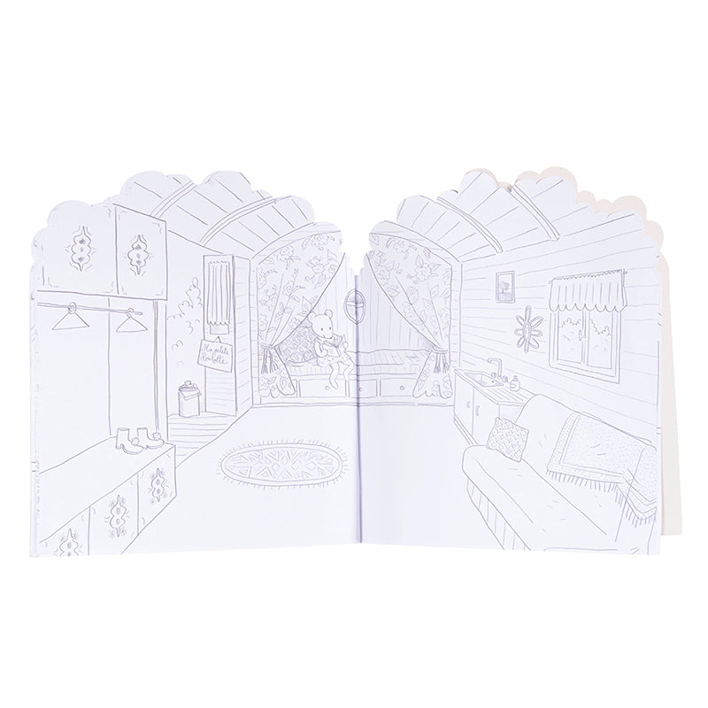 Moulin Roty Male- og klistermærkebog, Træ