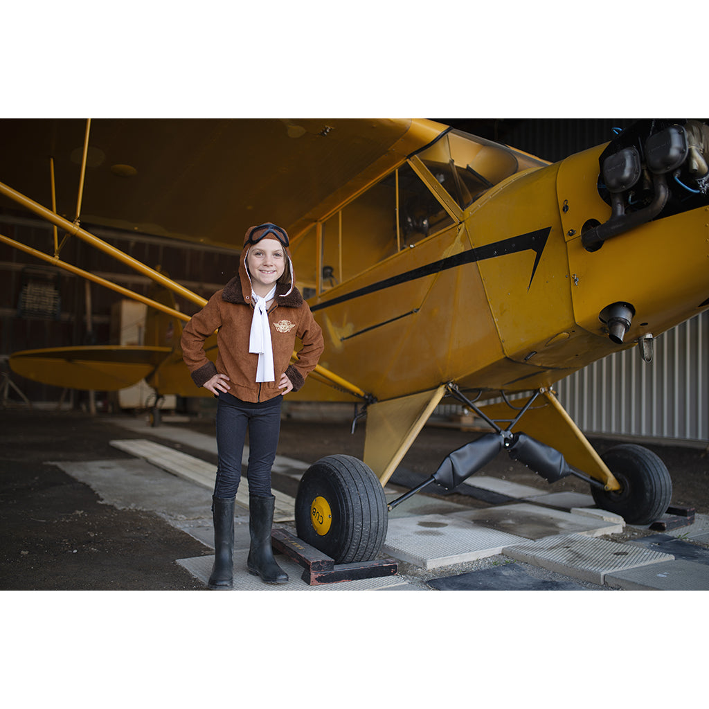 Great Pretenders Amelia Pilotkostume - str. 5-6 år