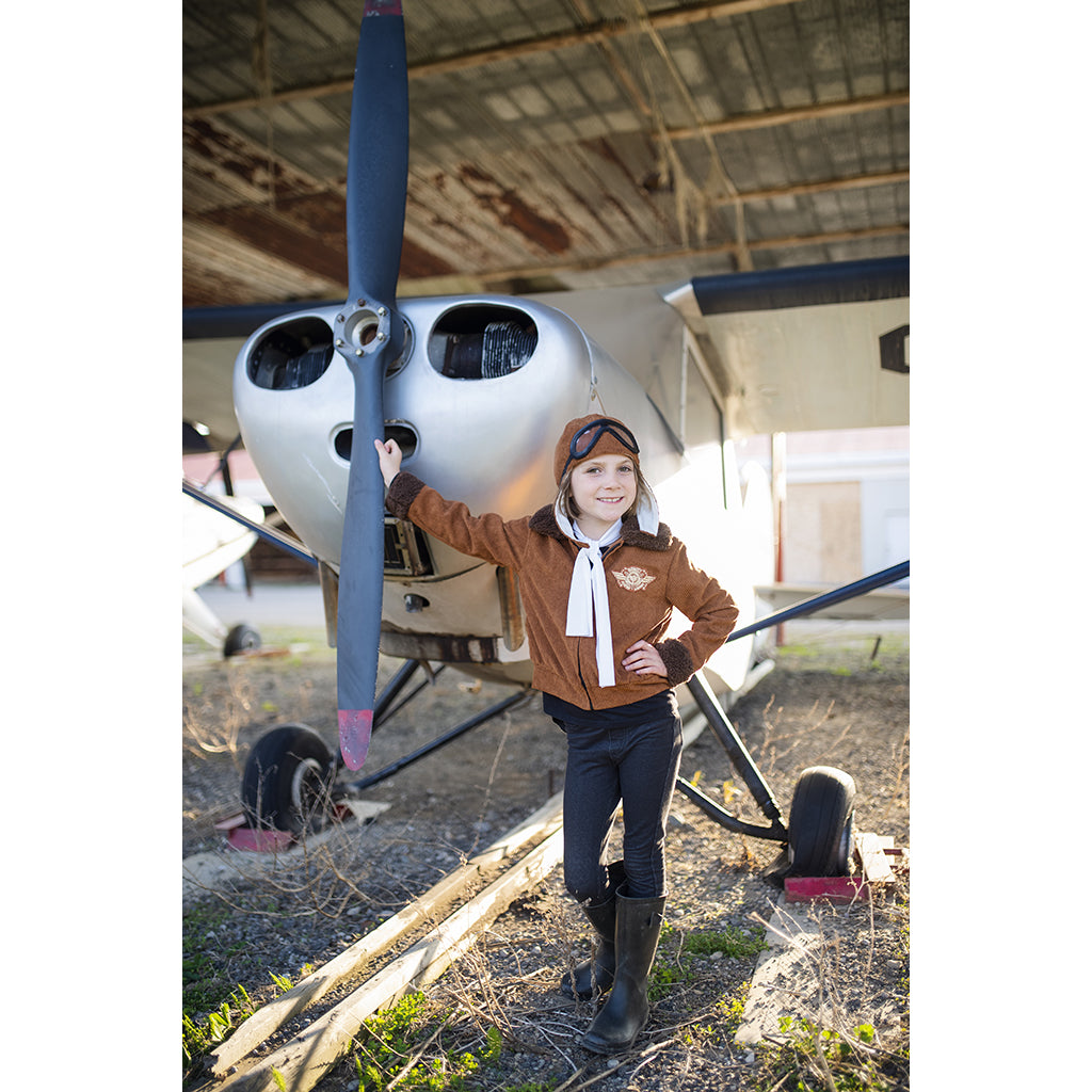 Great Pretenders Amelia Pilotkostume - str. 5-6 år