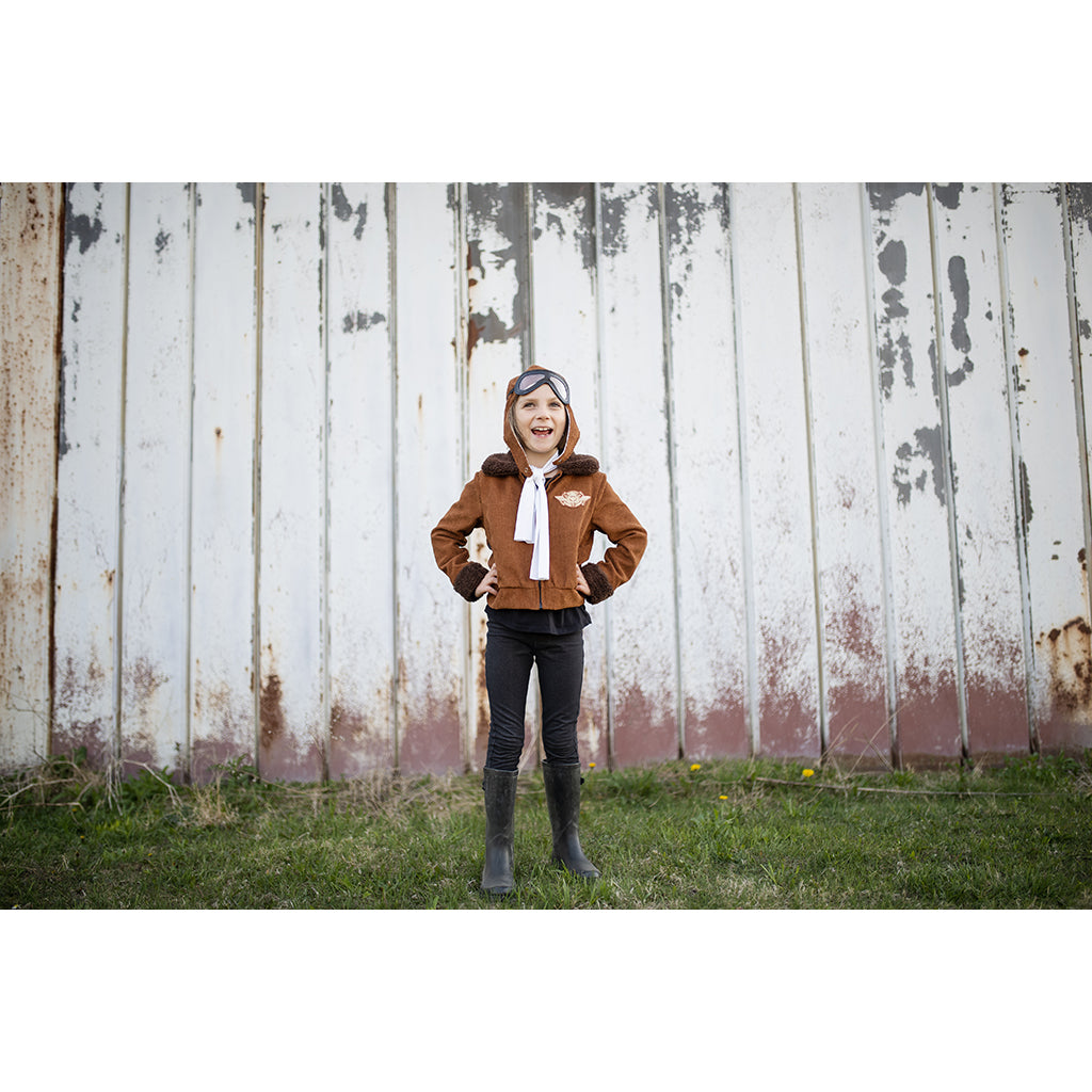 Great Pretenders Amelia Pilotkostume - str. 5-6 år