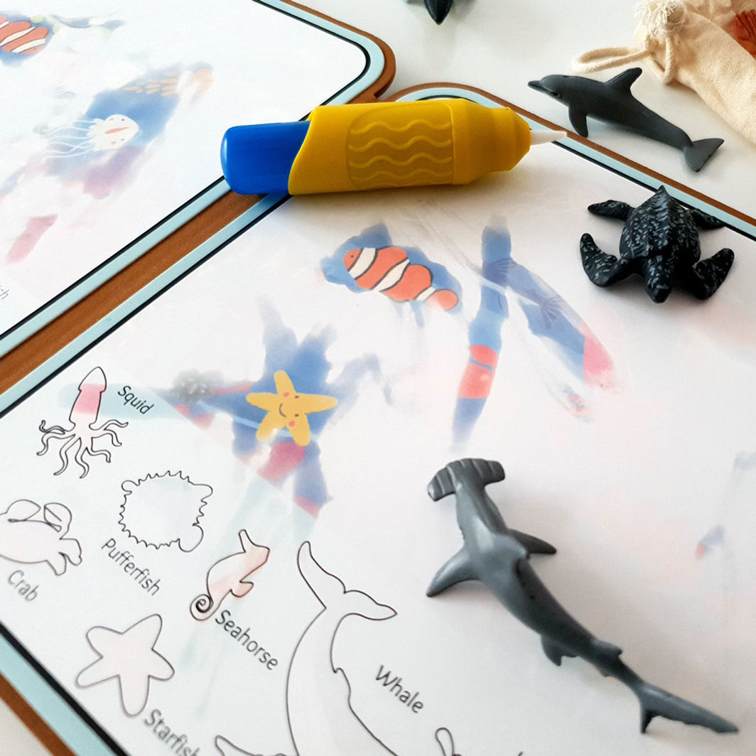 mierEdu, Mal med vand malebog, Havet