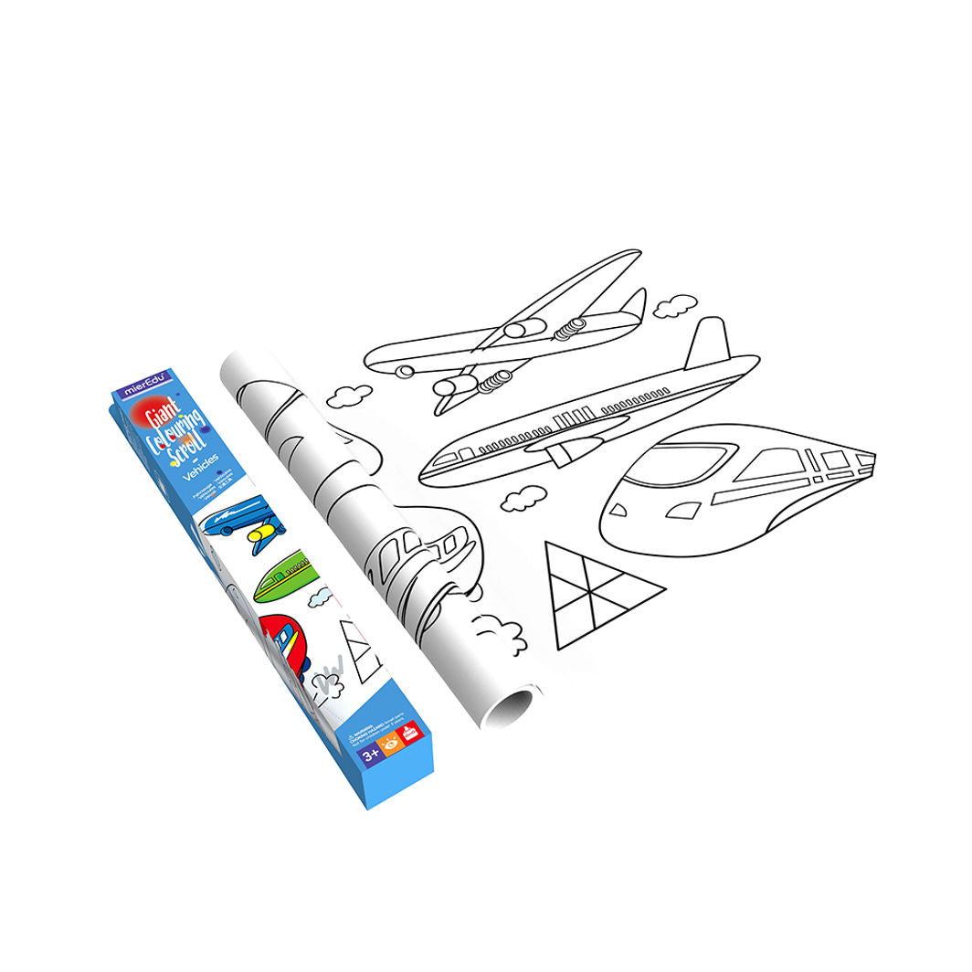 mierEdu, Kæmpebanner til farvelægning - Transportmidler