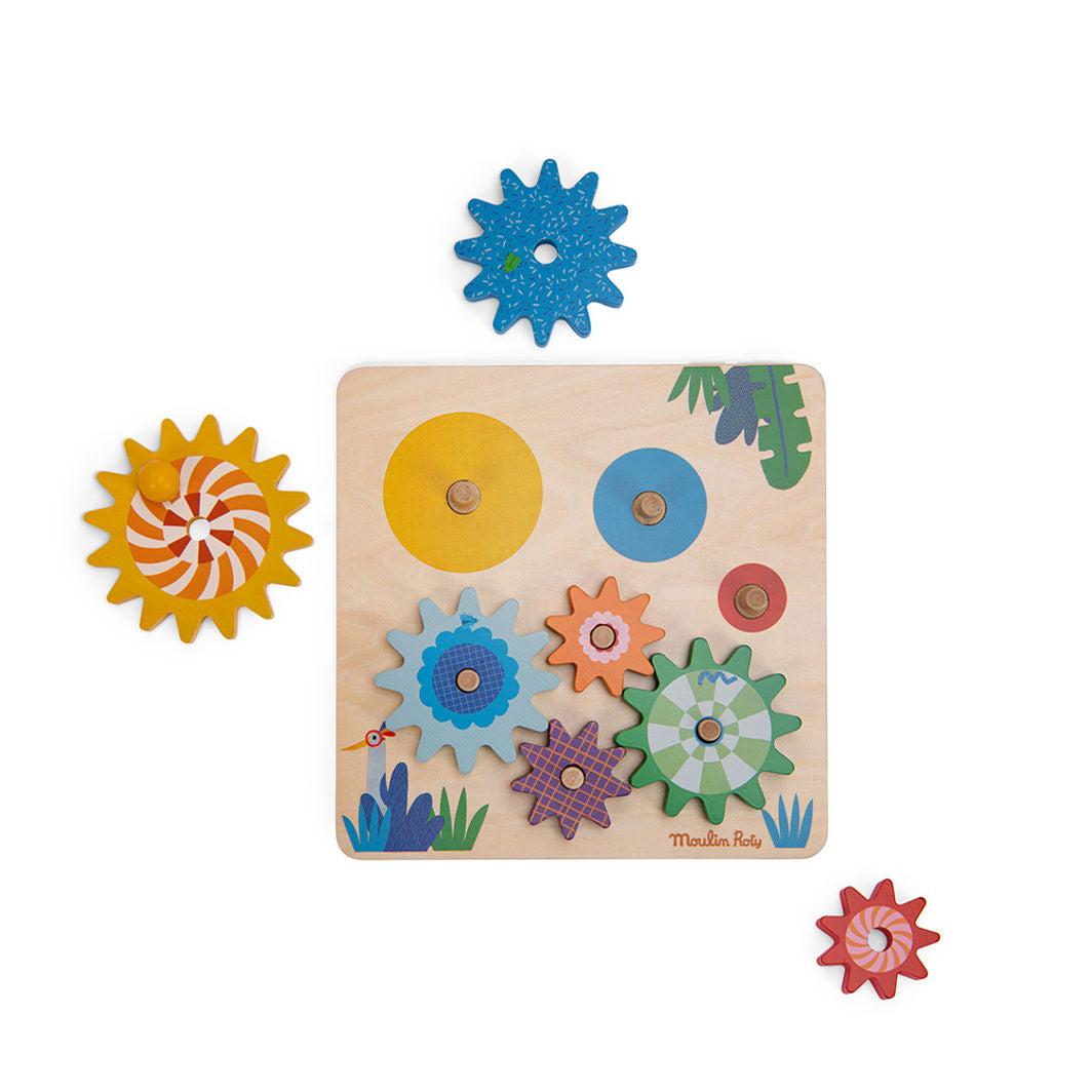 Moulin Roty, Aktivitetsleg med tandhjul- Les Toupitis