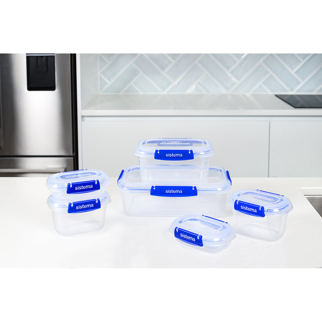 Sistema Klip it plus samlepakke, 6 stk. madkasser