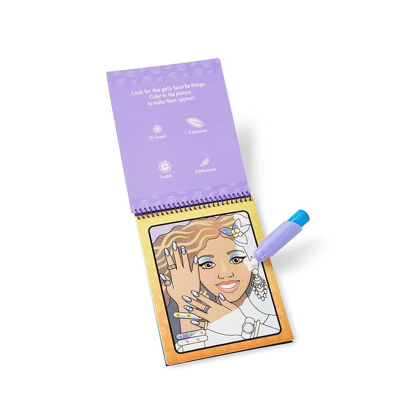 Water-wow, mal m. vand, genanvendelig motiver - make-up & manicure