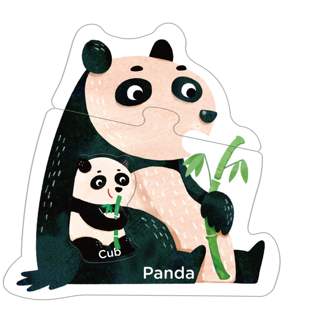 mierEdu, Puslespil 8x3 brk - Trin 1 - Dyreunge med forælder