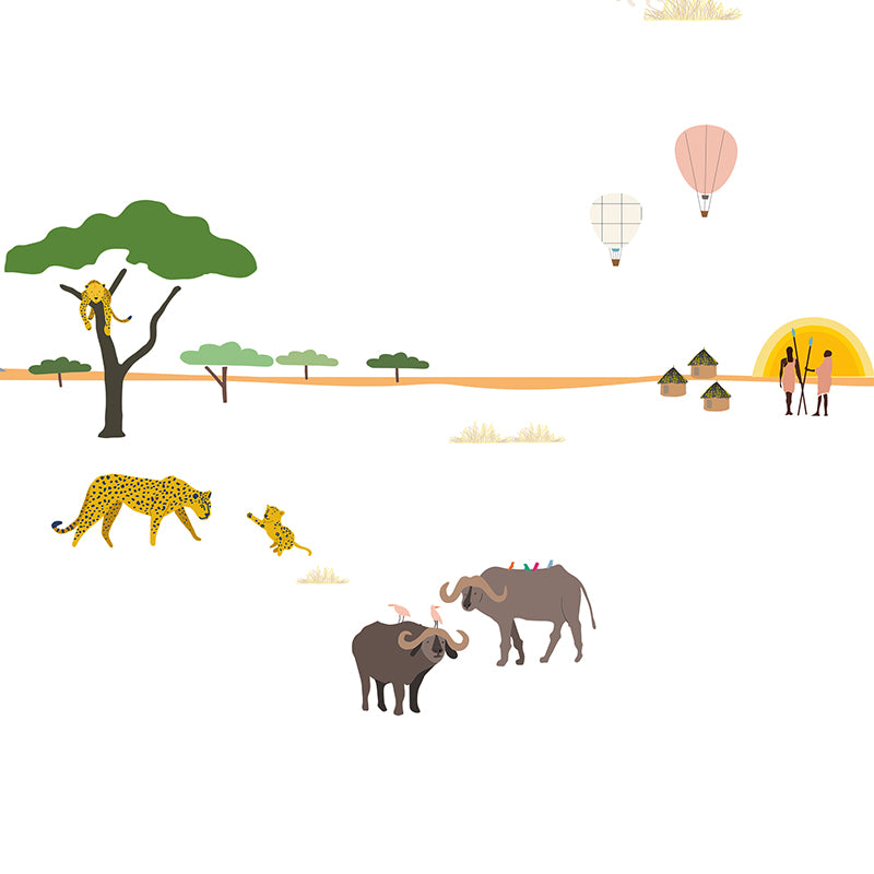 Mimi Lou wallsticker frise, Liv - Safari