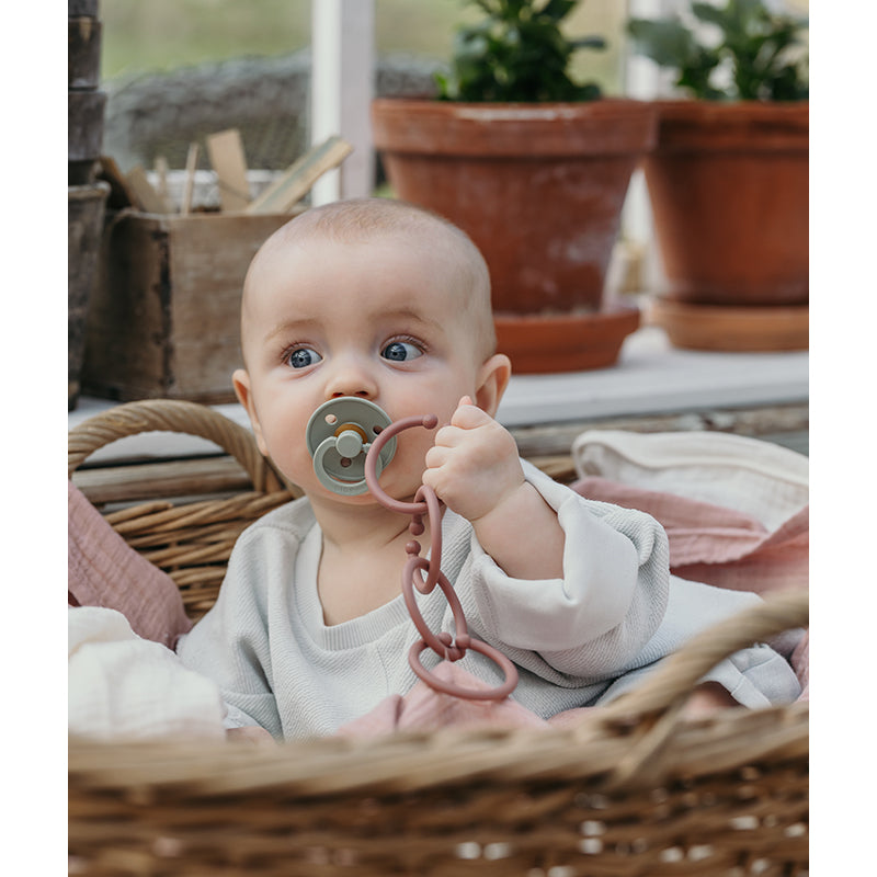 Bibs Loops, 12 stk. multi rings - Blush/Woodchuck/Ivory