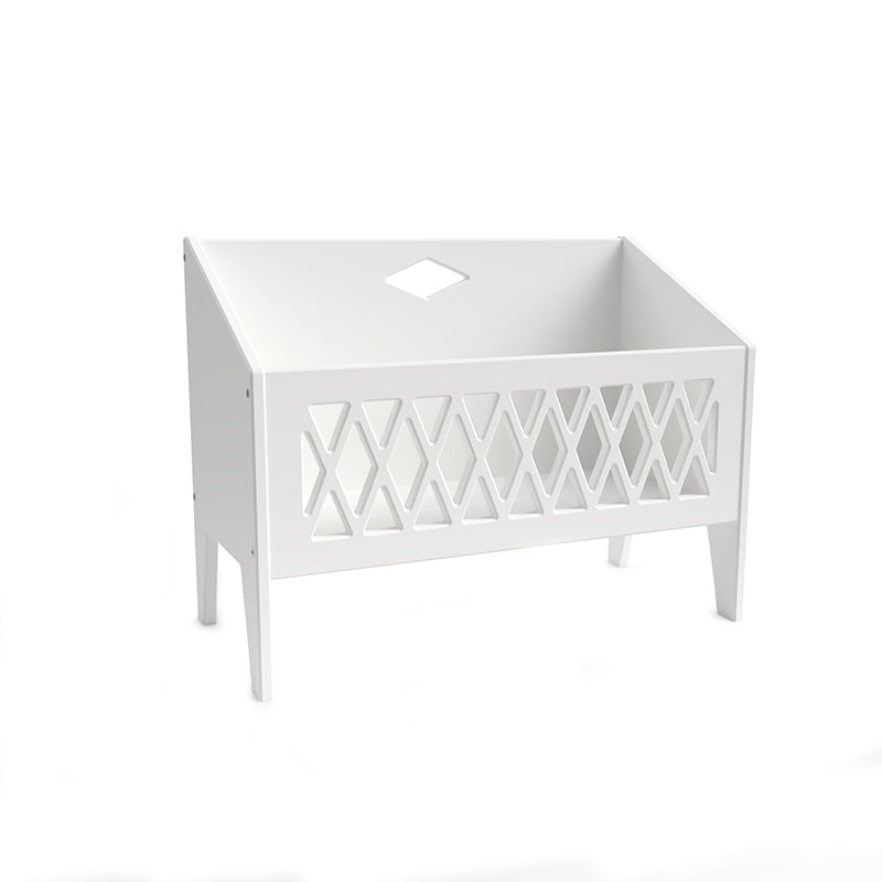 Cam Cam Harlequin bogbænk, White. Praktisk til opbevaring af bøger på børneværelset.