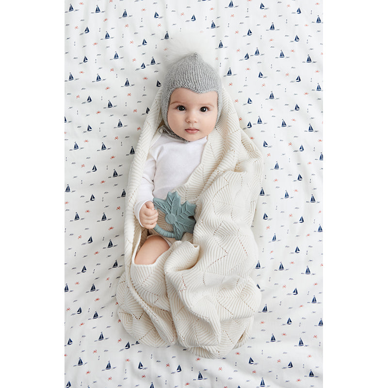 Cam Cam strikket babytæppe, Natural