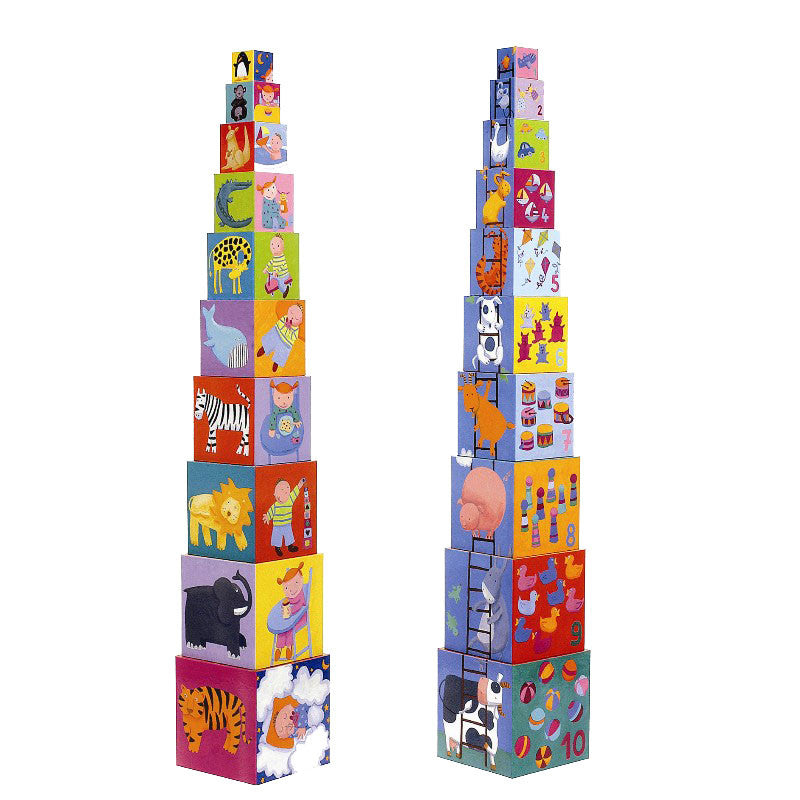 Djeco stabelklodser, Stigen