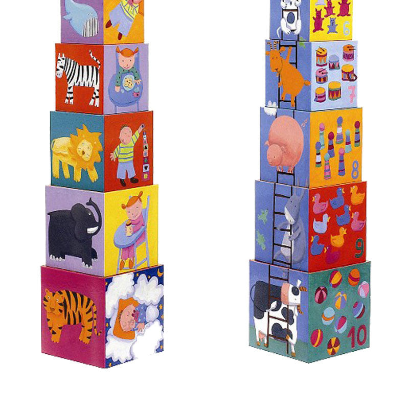 Djeco stabelklodser, Stigen