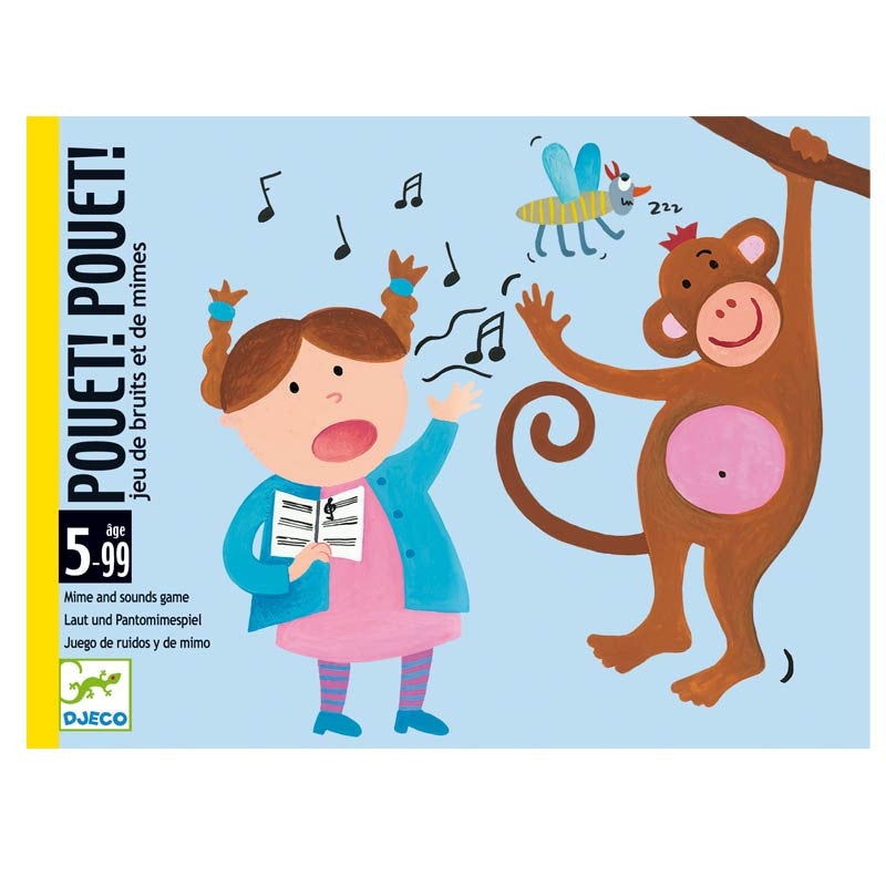 Djeco pouet-pouet, mime og gætte spil