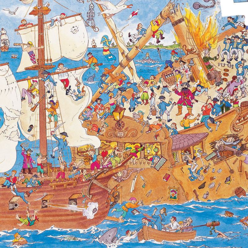 Djeco puslespil, pirat - 100 brikker