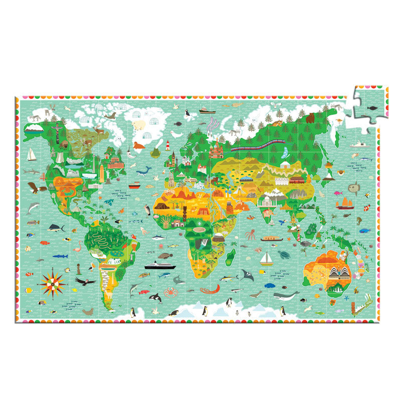 Djeco puslespil, verdens monumenter - 200 brikker