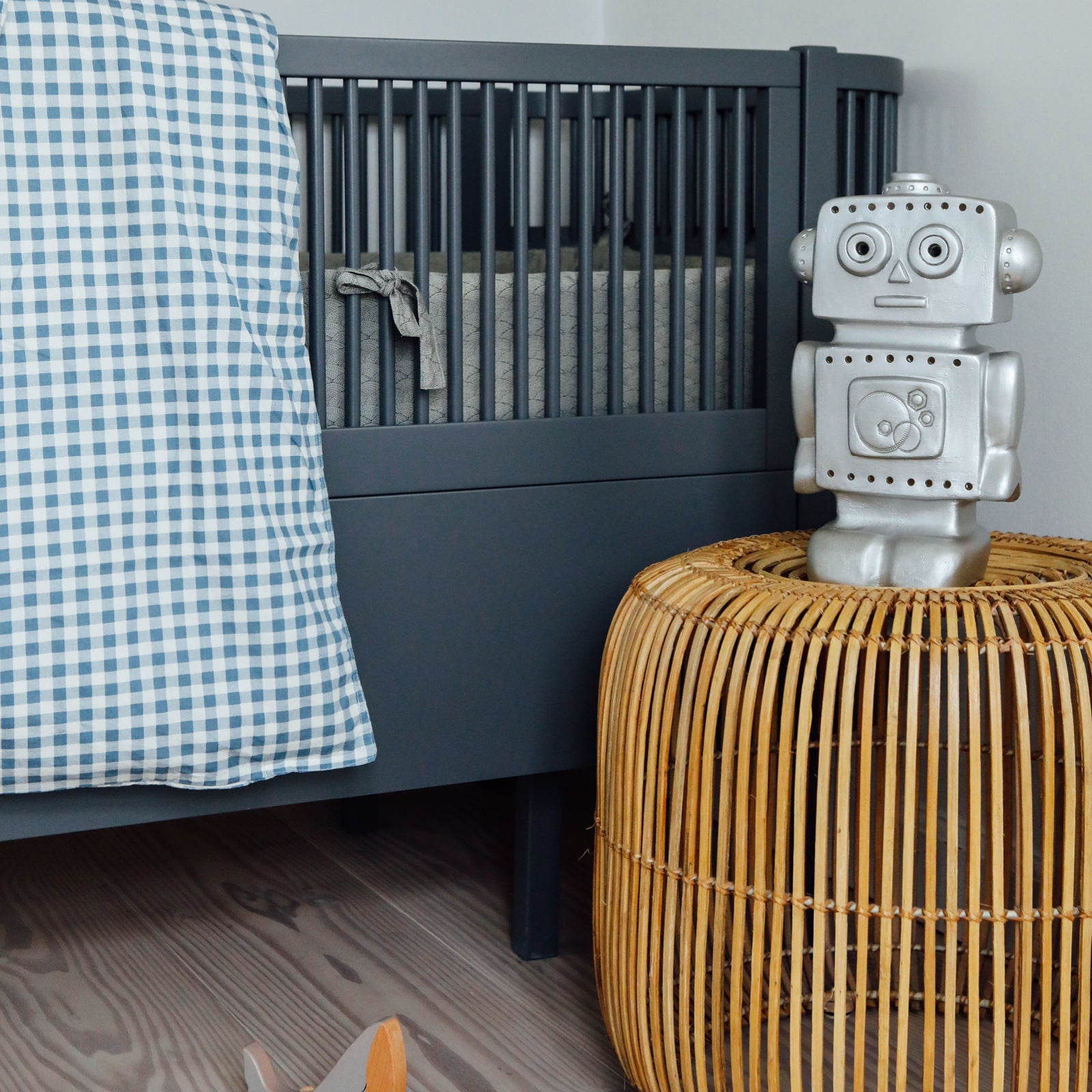 Heico lampe til børneværelset, Robot - Silver