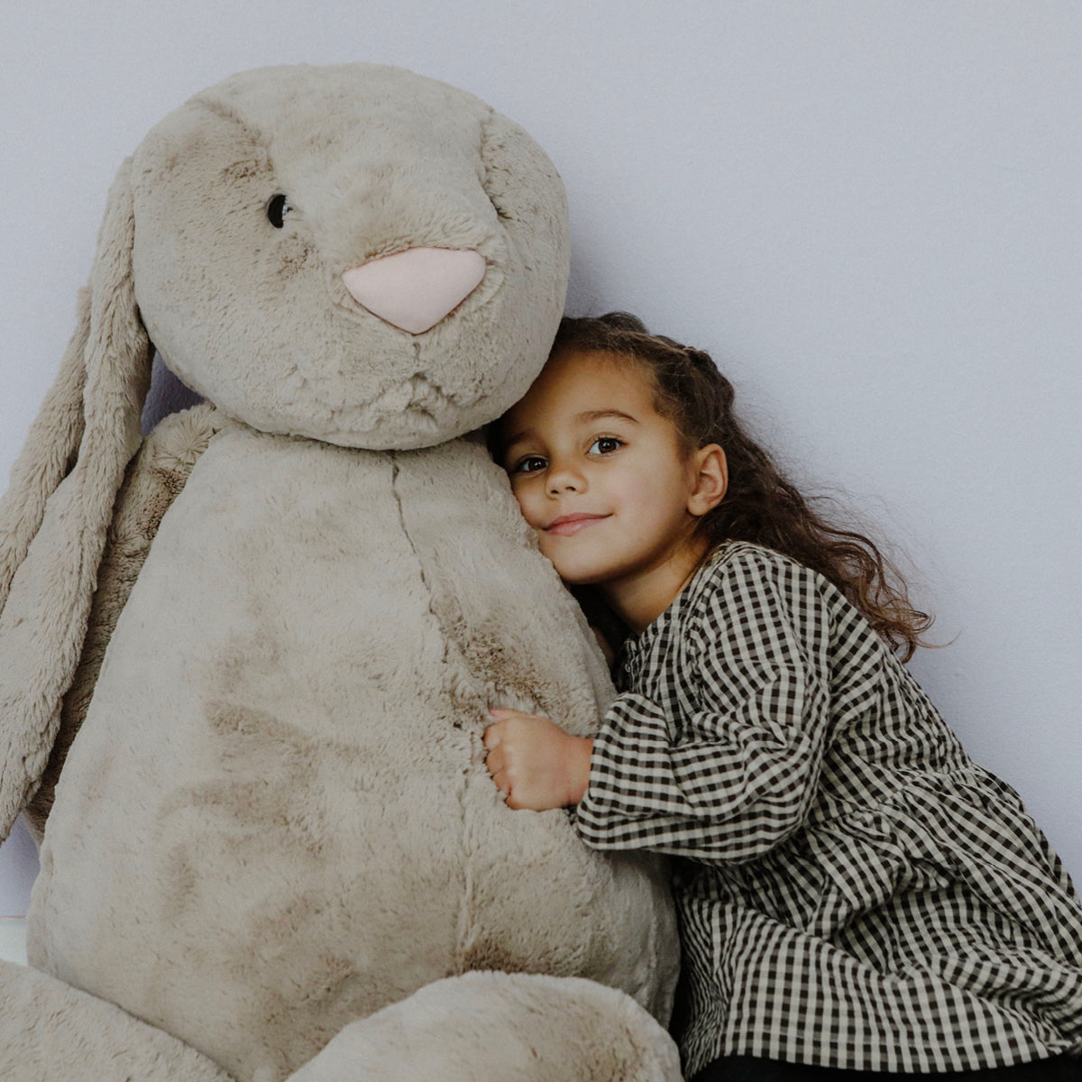 Jellycat bamse, Bashful beige kanin, Virkelig stor kanin 108 cm